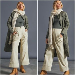 NWT ANTHROPOLOGIE JEMMA CROPPED WIDE-LEG PANTS